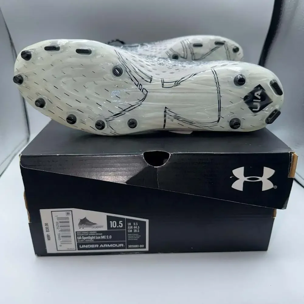 Under Armour Spotlight Lux MC 2.0 Football Cleats Black/White 10.5